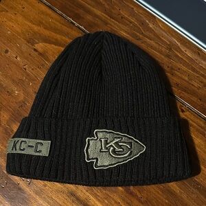 New Era Black NFL Beanie with Logo